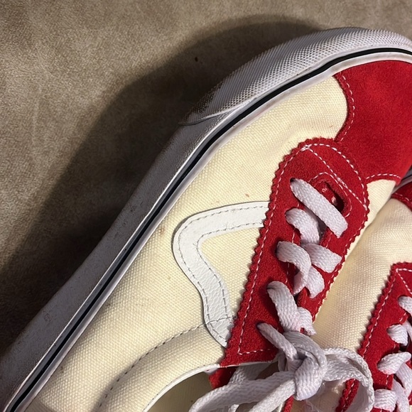 Vans Retro Sport- Suede Racing Red classic white sneakers size 6 - Picture 6 of 13